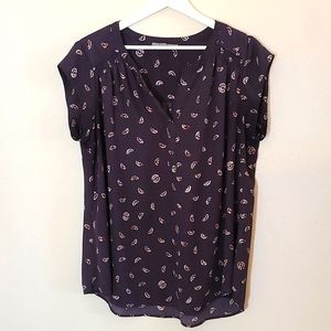 Danielrainn plus size lightweight seashell print blouse